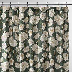 Schoolhouse Blooming Field Shower Curtain